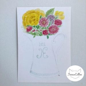 Postikortti Kannullinen kukkia