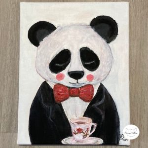 Herra Panda akryylimaalaus